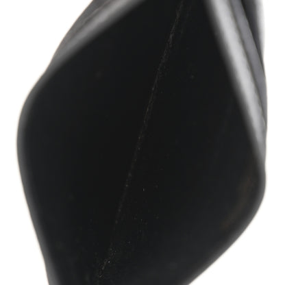 Saint Laurent Grain De Poudre Matelasse Chevron Monogram Credit Card Case Black 5 of 12