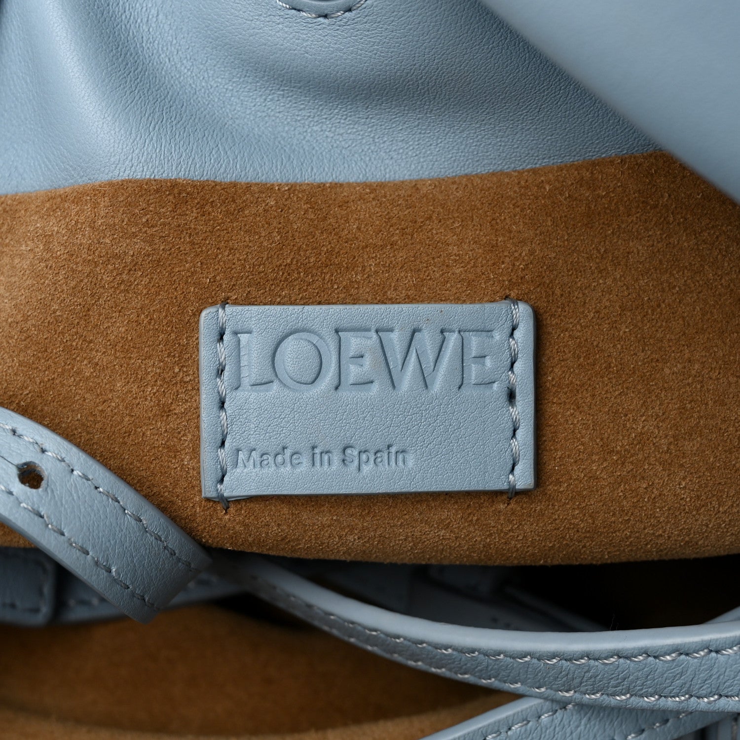 Loewe Nappa Mini Flamenco Knot Bag Dusty Blue 6 of 9