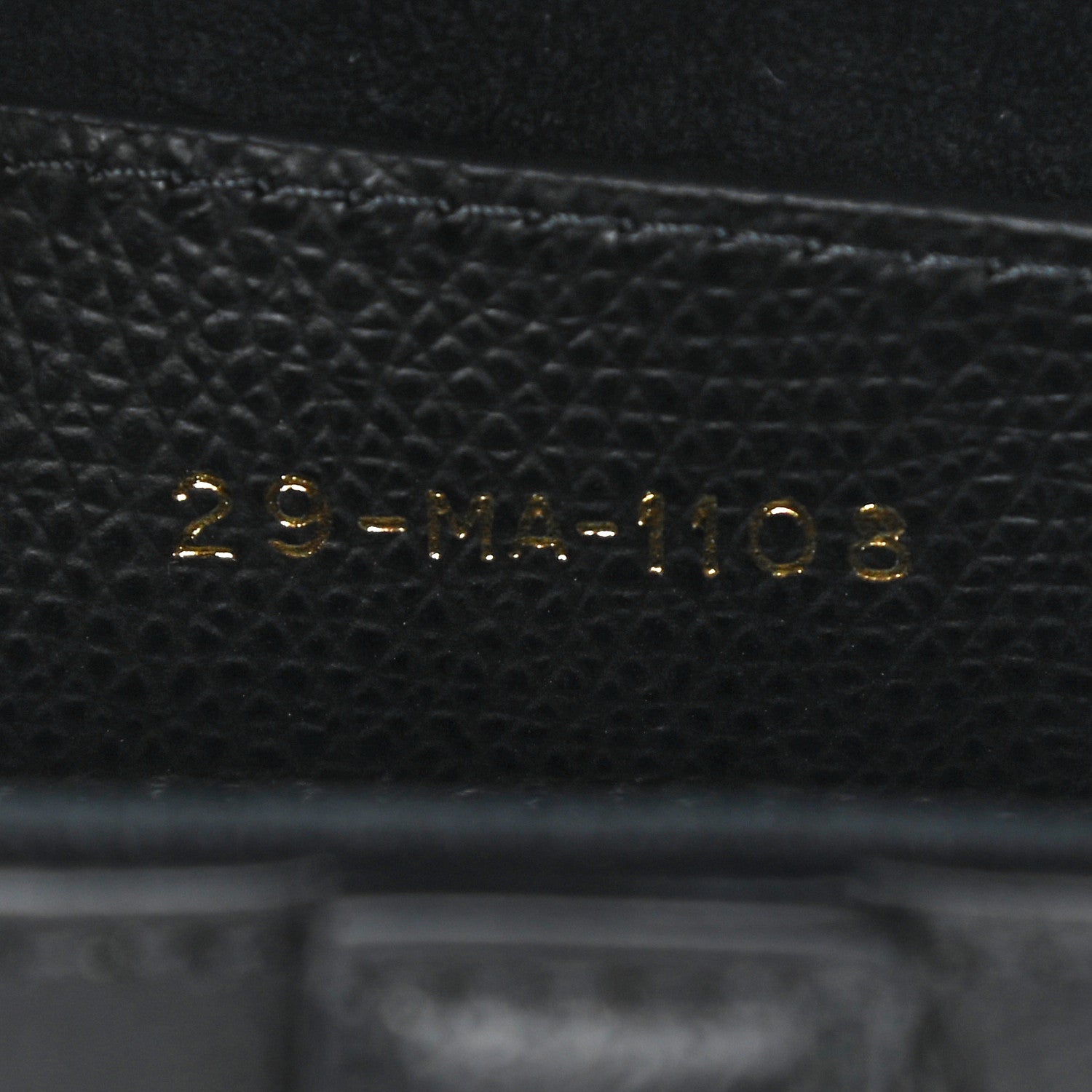 Christian Dior Grained Calfskin Saddle Bag Black 7 of 11
