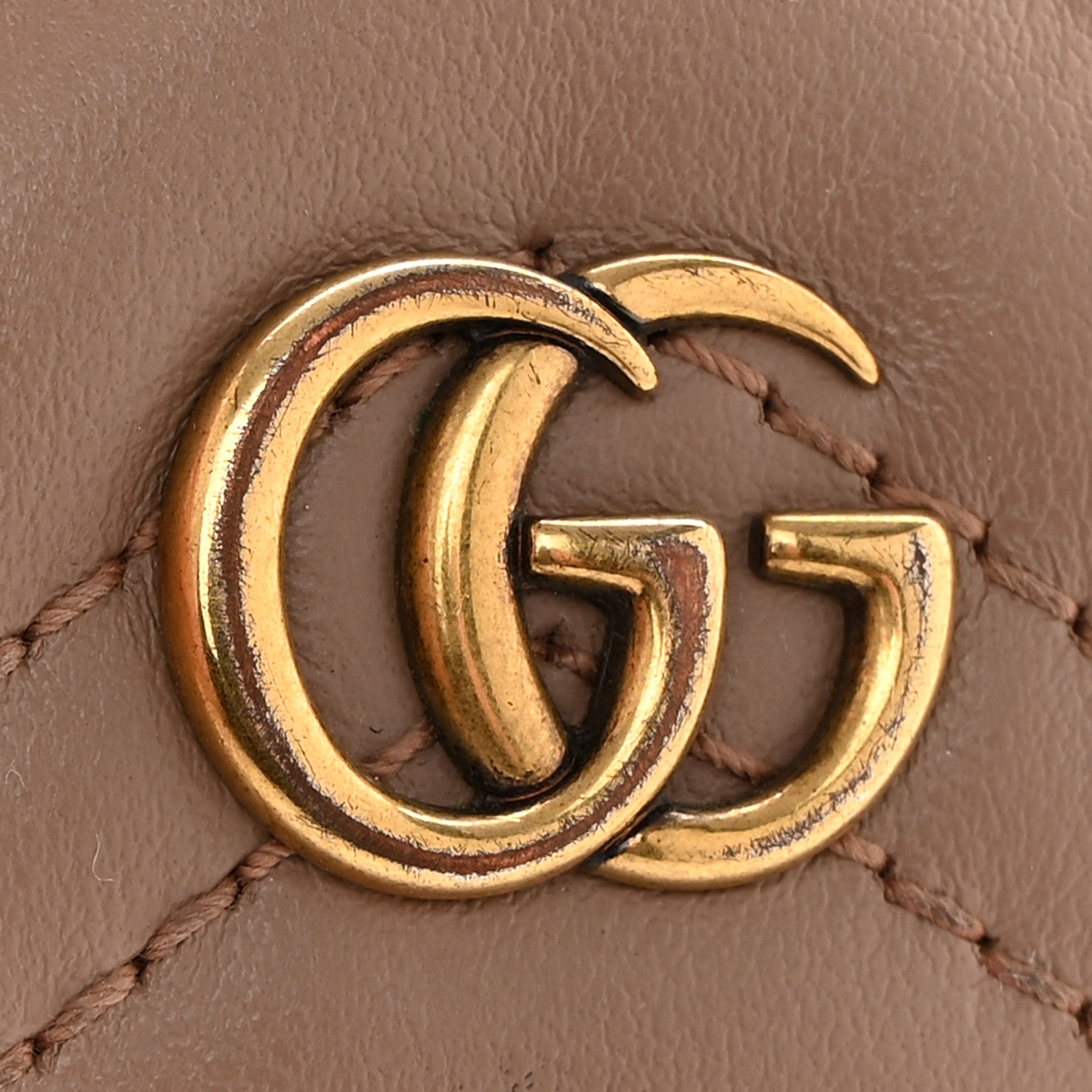 Gucci Calfskin Matelasse GG Marmont Card Holder Porcelain Rose 7 of 8