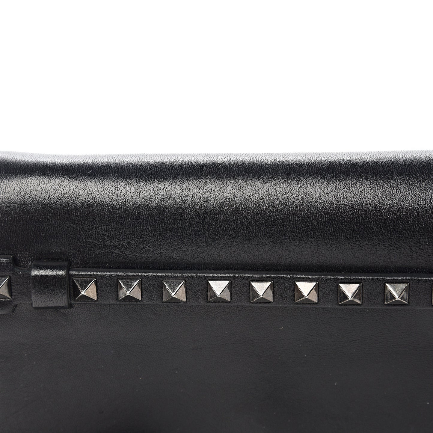 Nappa Small Rockstud Wristlet Clutch Black