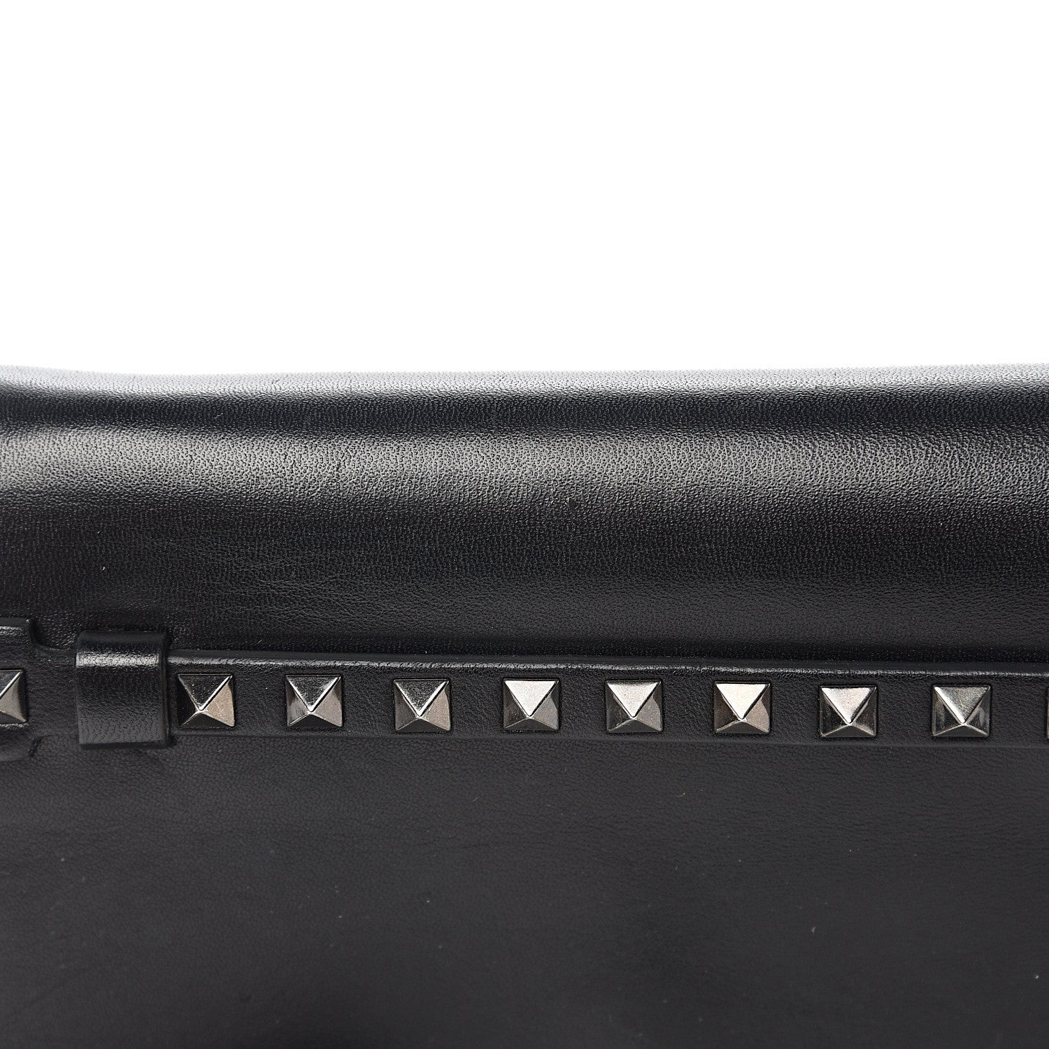 Valentino Garavani Nappa Small Rockstud Wristlet Clutch Black 7 of 9