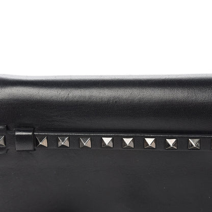 Valentino Garavani Nappa Small Rockstud Wristlet Clutch Black 7 of 9