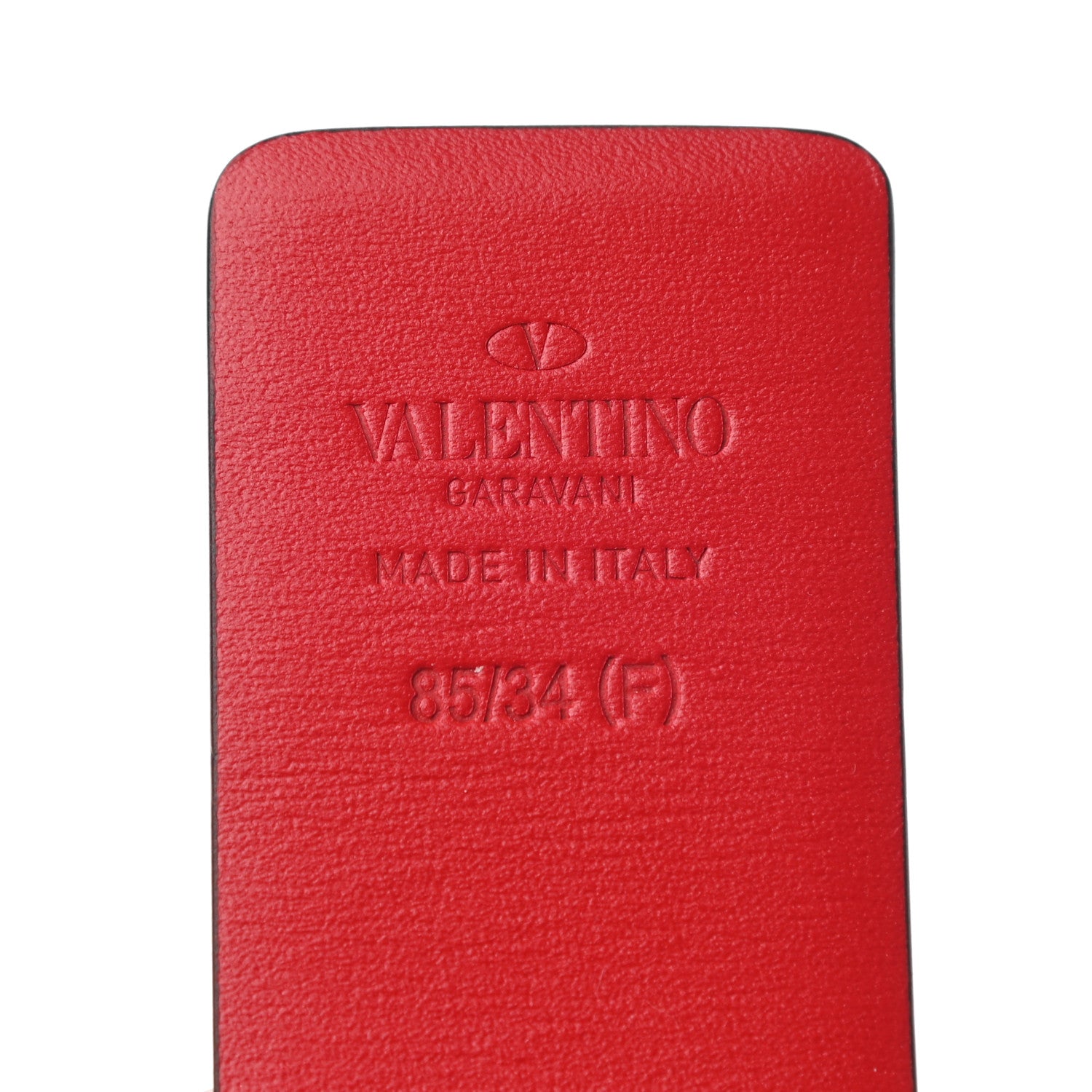Valentino Garavani Glossy Calfskin VLogo Reversible 40mm Belt 85 34 Black Rouge Pur 3 of 5