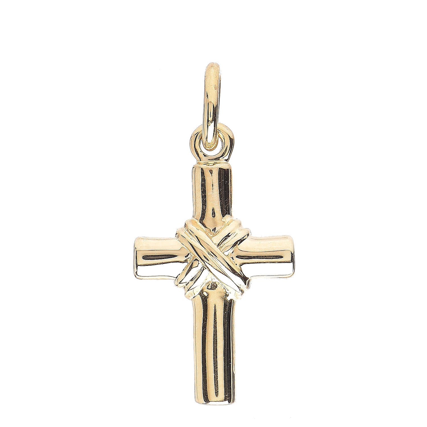Tiffany 18K Yellow Gold Cross Charm 1 of 4