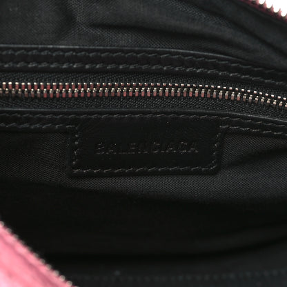 Balenciaga Agneau Arena Dirty Effect Mini Le Cagole Duffle Crossbody Bag Sweet Pink 6 of 9