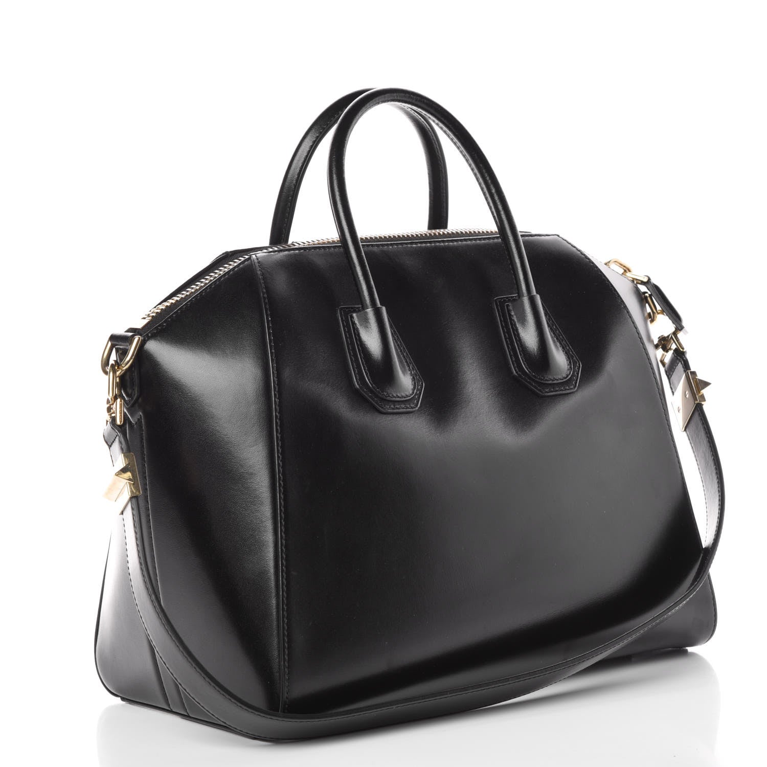 Givenchy Shiny Lord Calfskin Medium Antigona Black 3 of 9