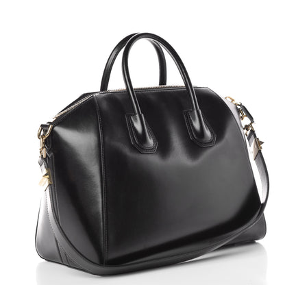 Givenchy Shiny Lord Calfskin Medium Antigona Black 3 of 9