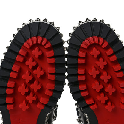 Christian Louboutin Calfskin Studded Shearling Yeti Donna Boots 36 Black 8 of 8