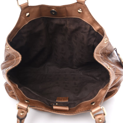Gucci Metallic Guccissima Medium Sukey Tote Bronze 4 of 13