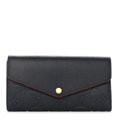 Louis Vuitton Empreinte Sarah Wallet NM Marine Rouge 1 of 11