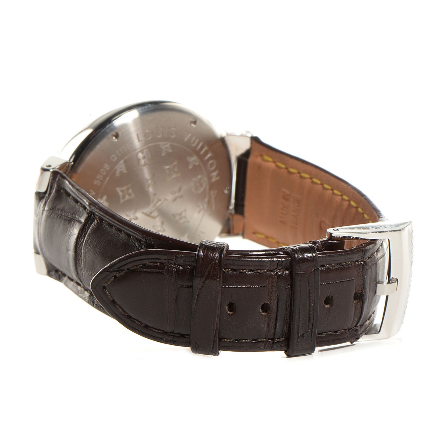 Stainless Steel Alligator 39mm Tambour Quartz Watch
