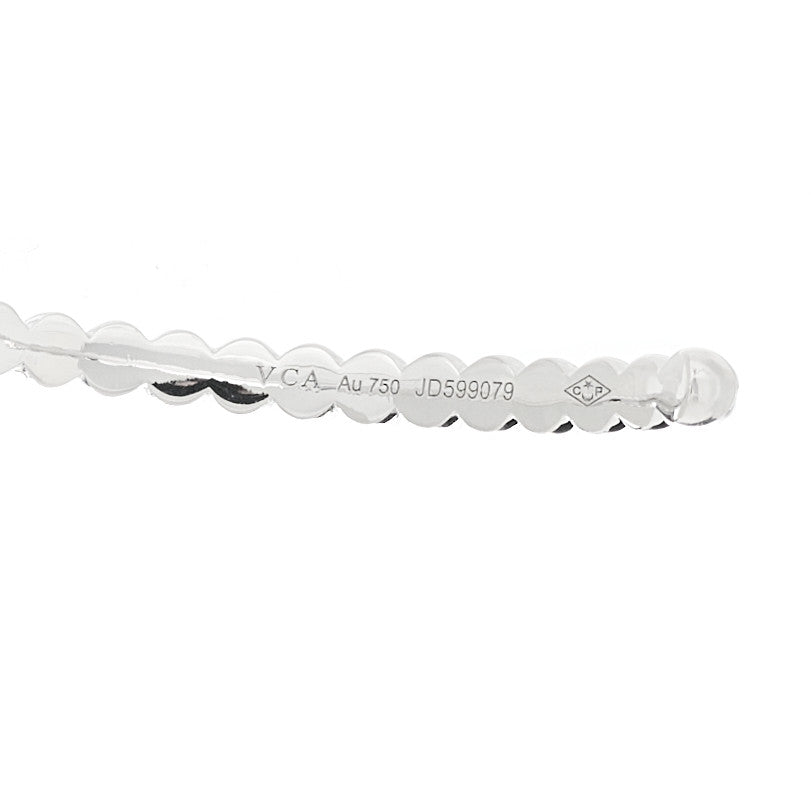 18K White Gold Small Perlee Hoop Earrings