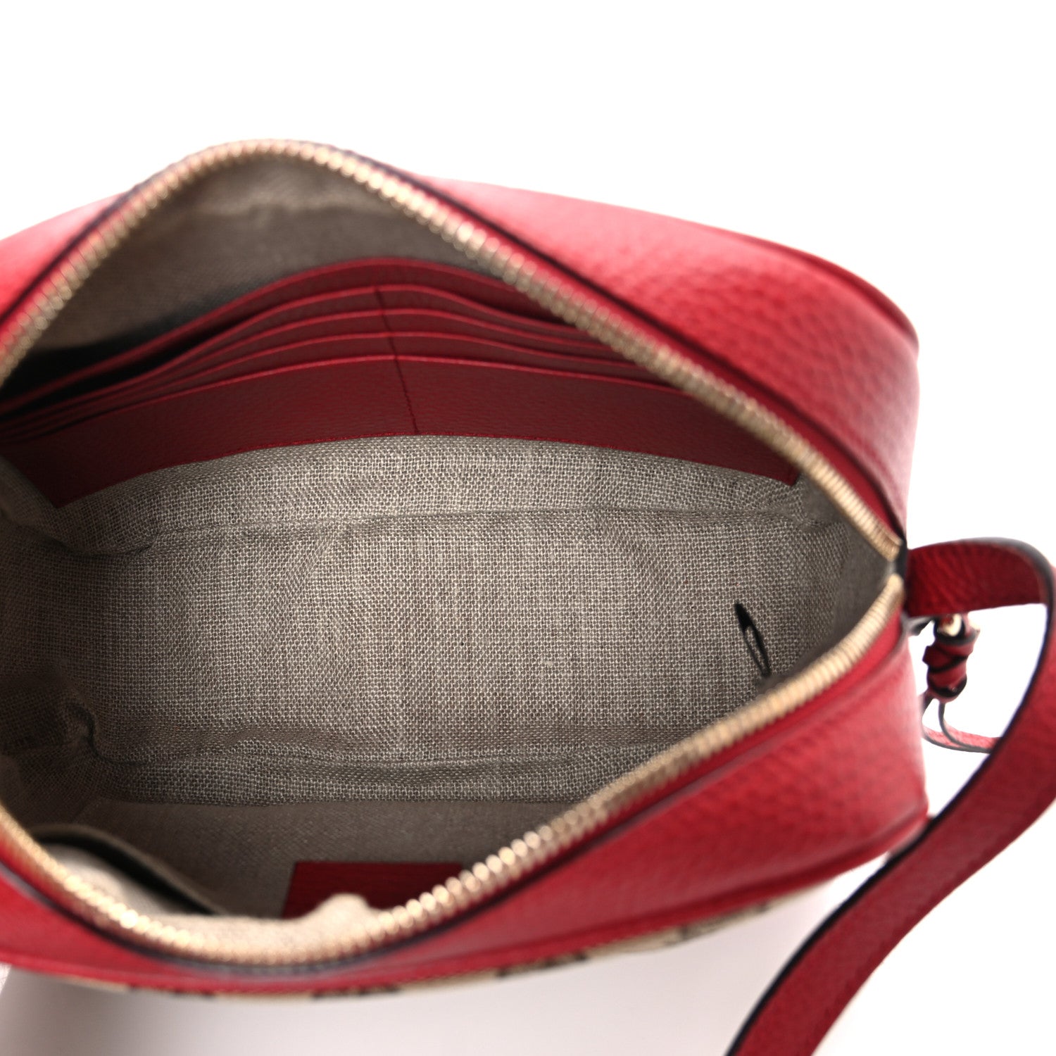 Gucci Monogram Mini Bree Messenger Bag Red 5 of 10
