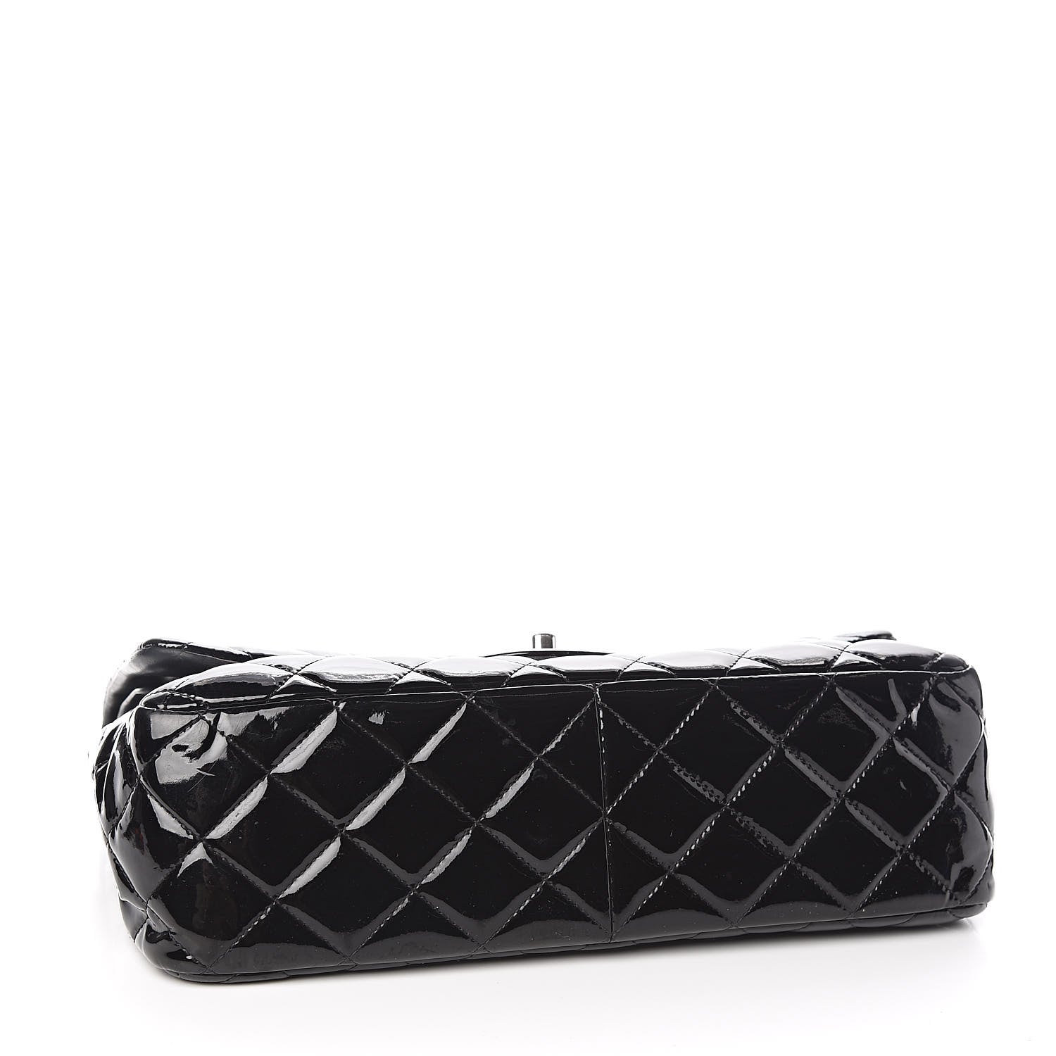 Chanel Patent Quilted Jumbo Double Flap Black 4 of 18