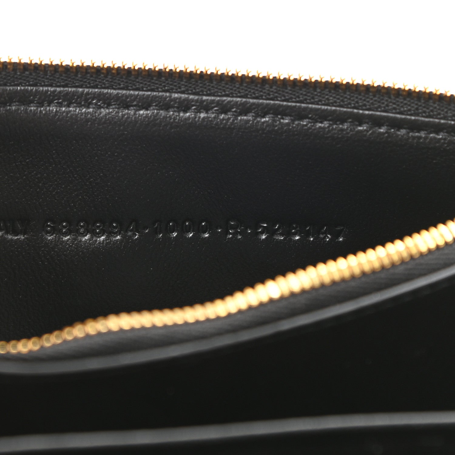 Balenciaga Extra Supple Calfskin Crocodile Embossed Gossip Wallet On Chain Black 8 of 11
