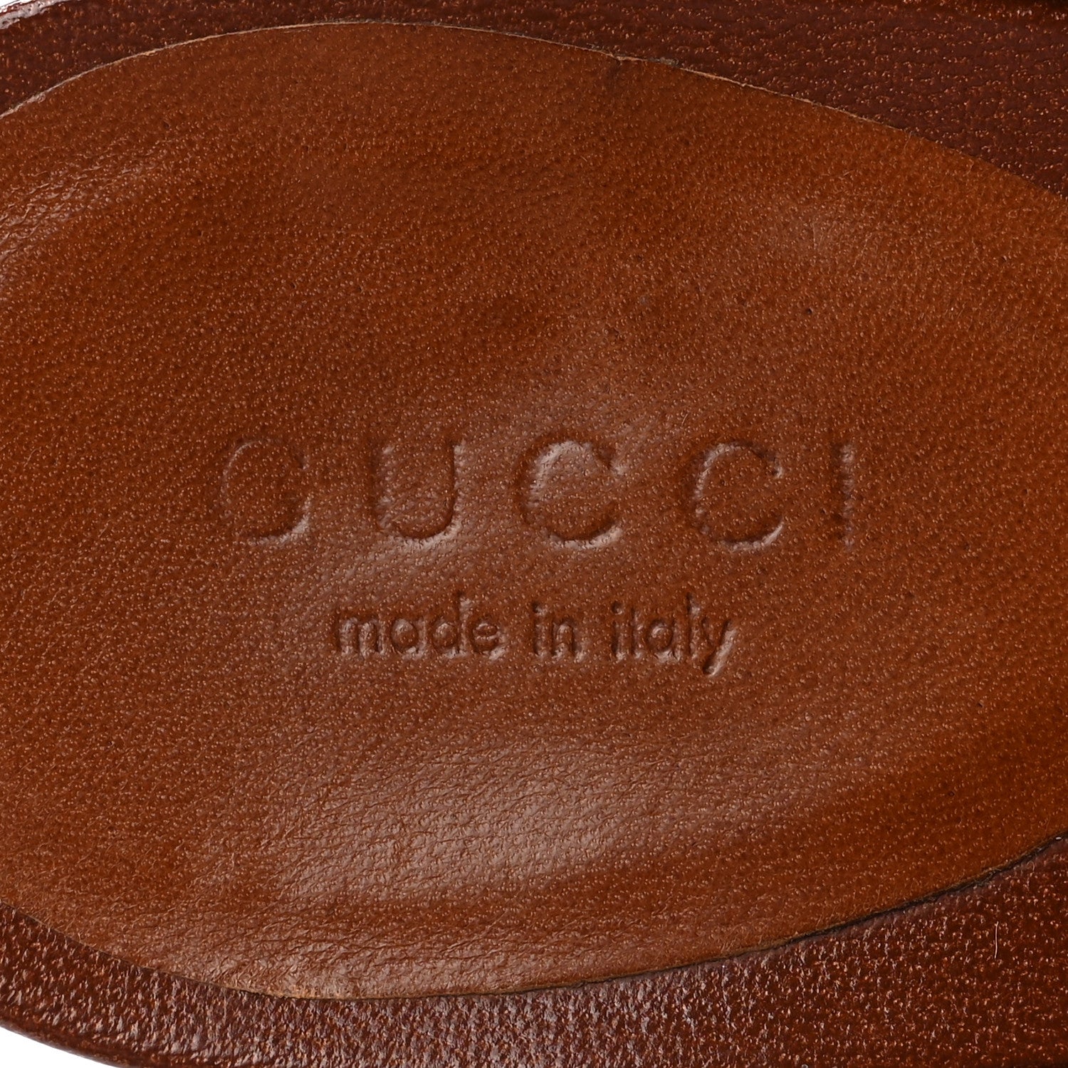 Gucci Monogram Womens Thong Heel Sandals 7 Brown 7 of 8