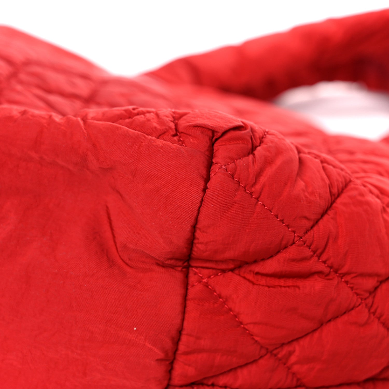 Chanel Nylon Quilted Medium Coco Cocoon Tote Red 11 of 17