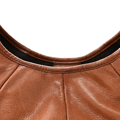 Saint Laurent Calfskin Metal Mombasa Hobo Beige 7 of 9