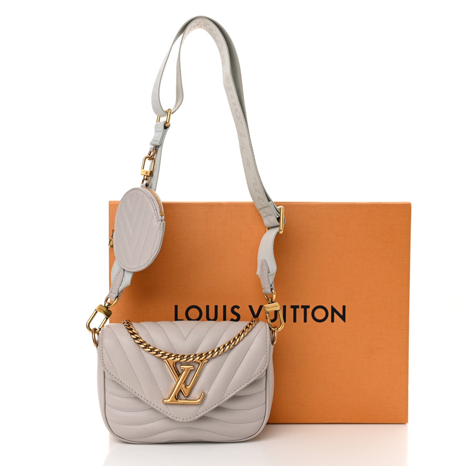 Louis Vuitton Calfskin New Wave Multi Pochette Brume 12 of 12