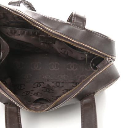 Chanel Calfskin Wild Stitch Top Handle Bag Brown 5 of 17