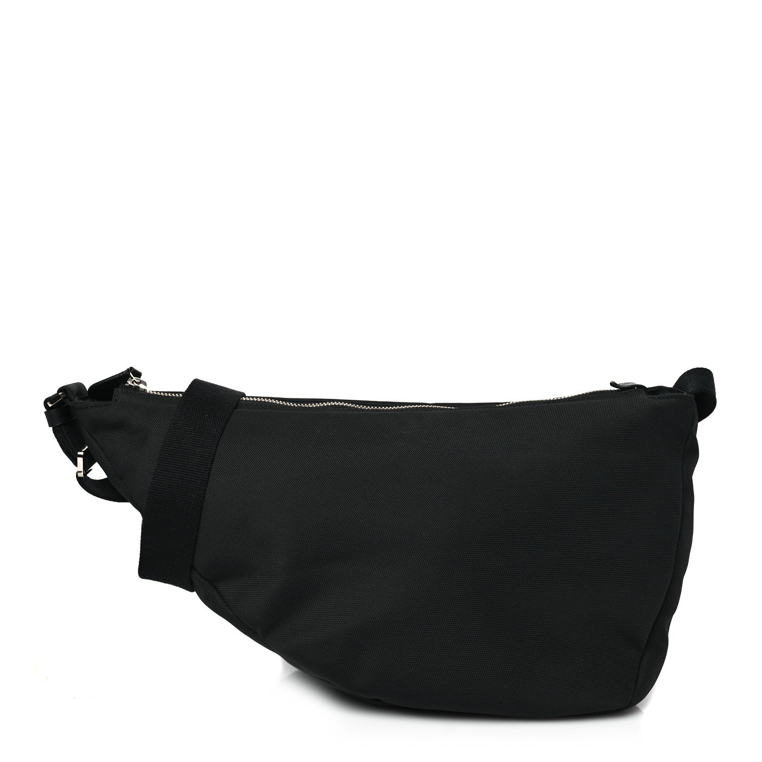 The Row Nylon Slouchy Banana Two Bag Black 1 of 9
