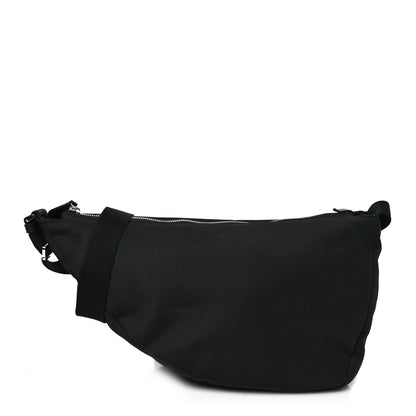 The Row Nylon Slouchy Banana Two Bag Black 1 of 9
