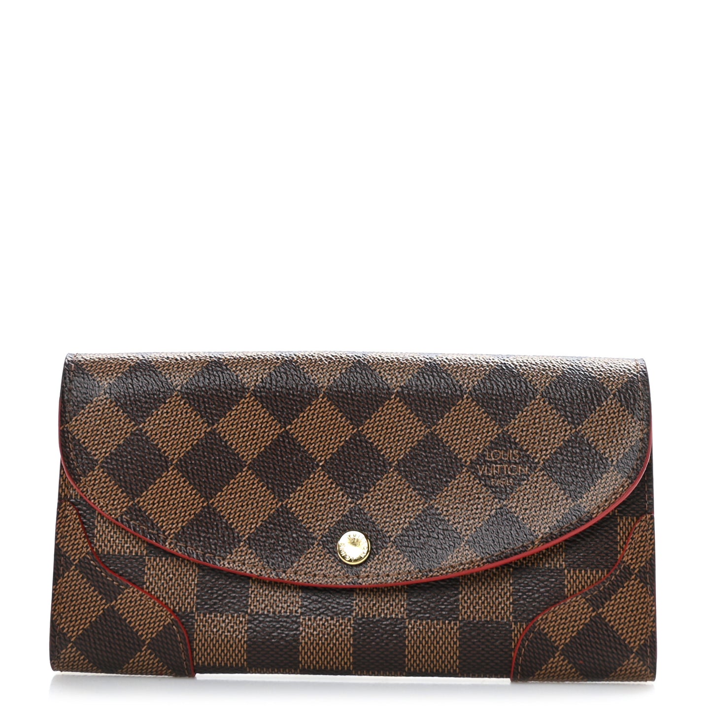 Damier Ebene Caissa Wallet Cherry