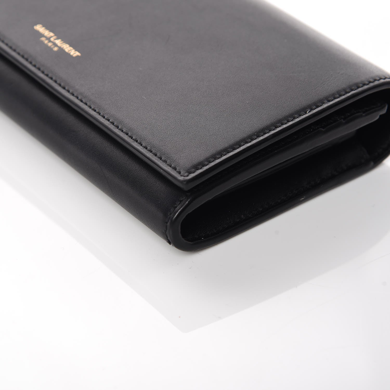 Saint Laurent Smooth Calfskin Classic Large Flap Wallet Black 10 of 11