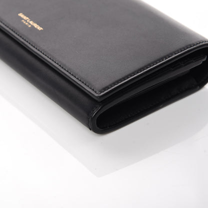 Saint Laurent Smooth Calfskin Classic Large Flap Wallet Black 10 of 11