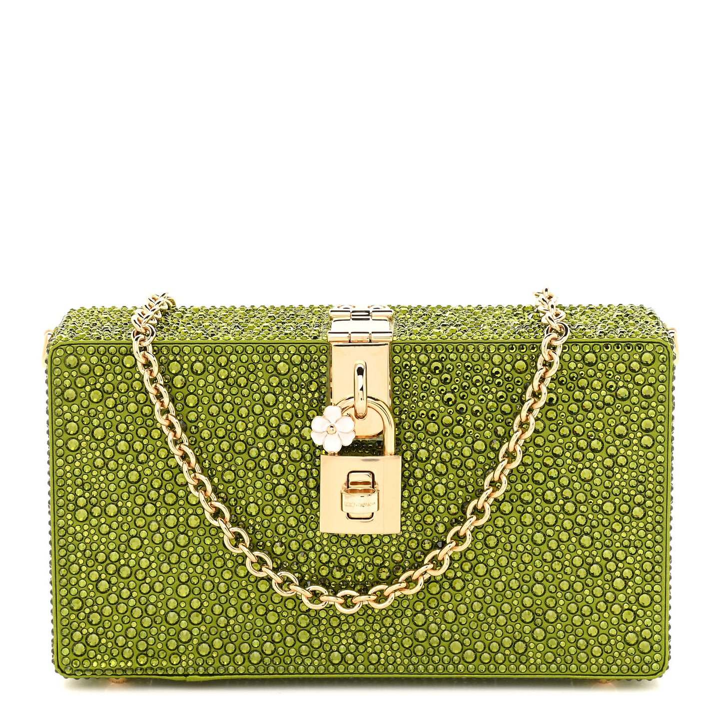 Satin Crystal Embellished Box Clutch