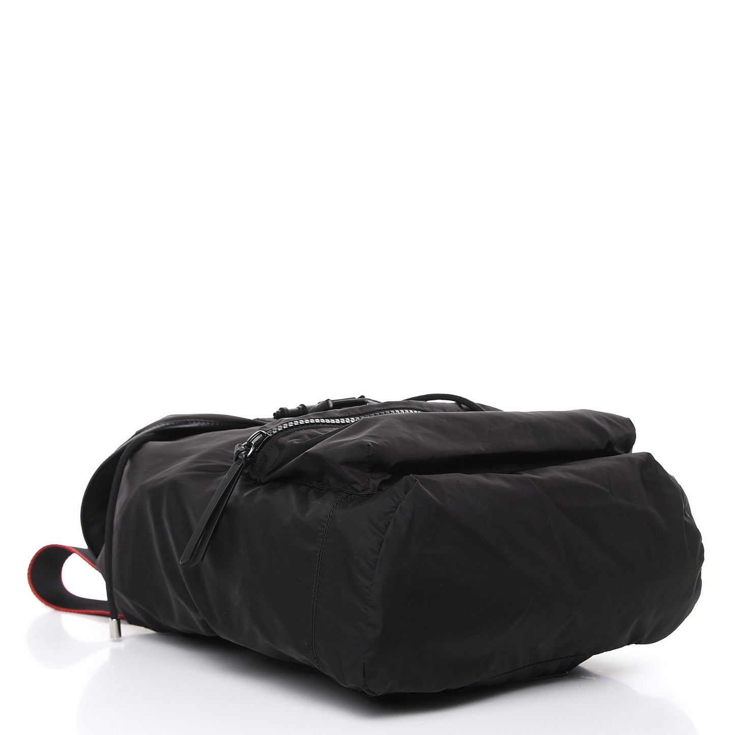 Nylon Logo Star Backpack Black