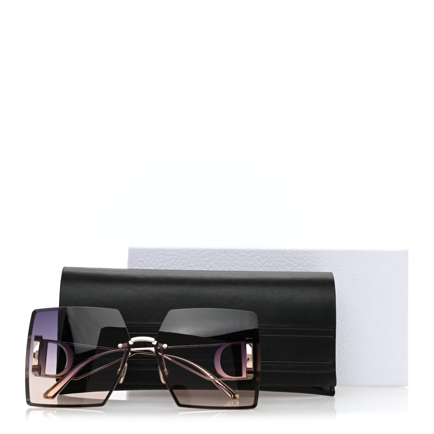 Square 30 Montaigne S7U Sunglasses Blue Pink