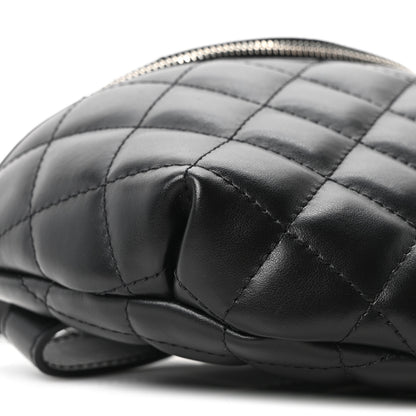Chanel Calfskin Quilted Uniform Waist Belt Bag Black 8 of 10