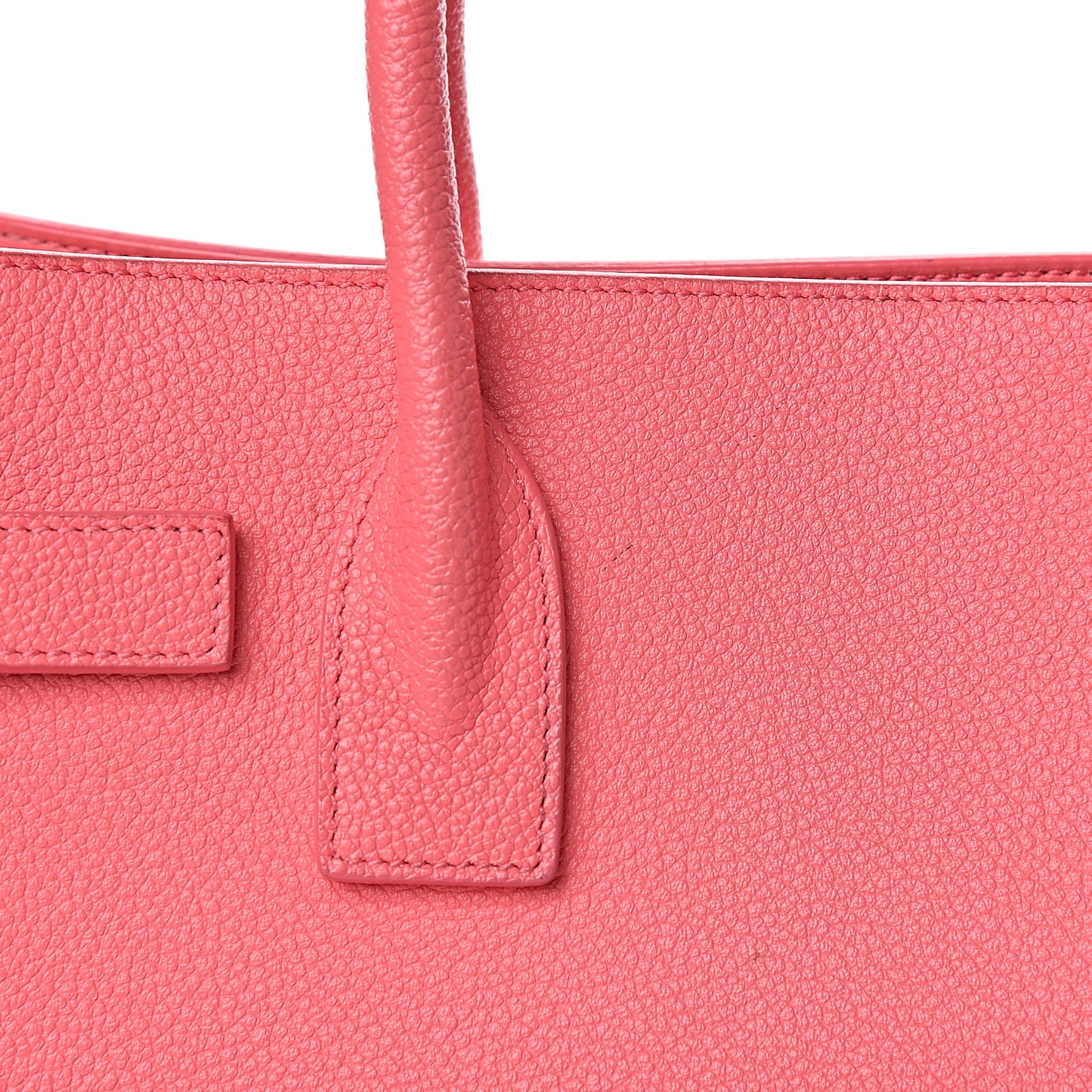 Grained Calfskin Baby Sac De Jour Rose Clair