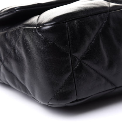 Chanel Lambskin Quilted Large Chanel 19 Flap Black 9 of 12