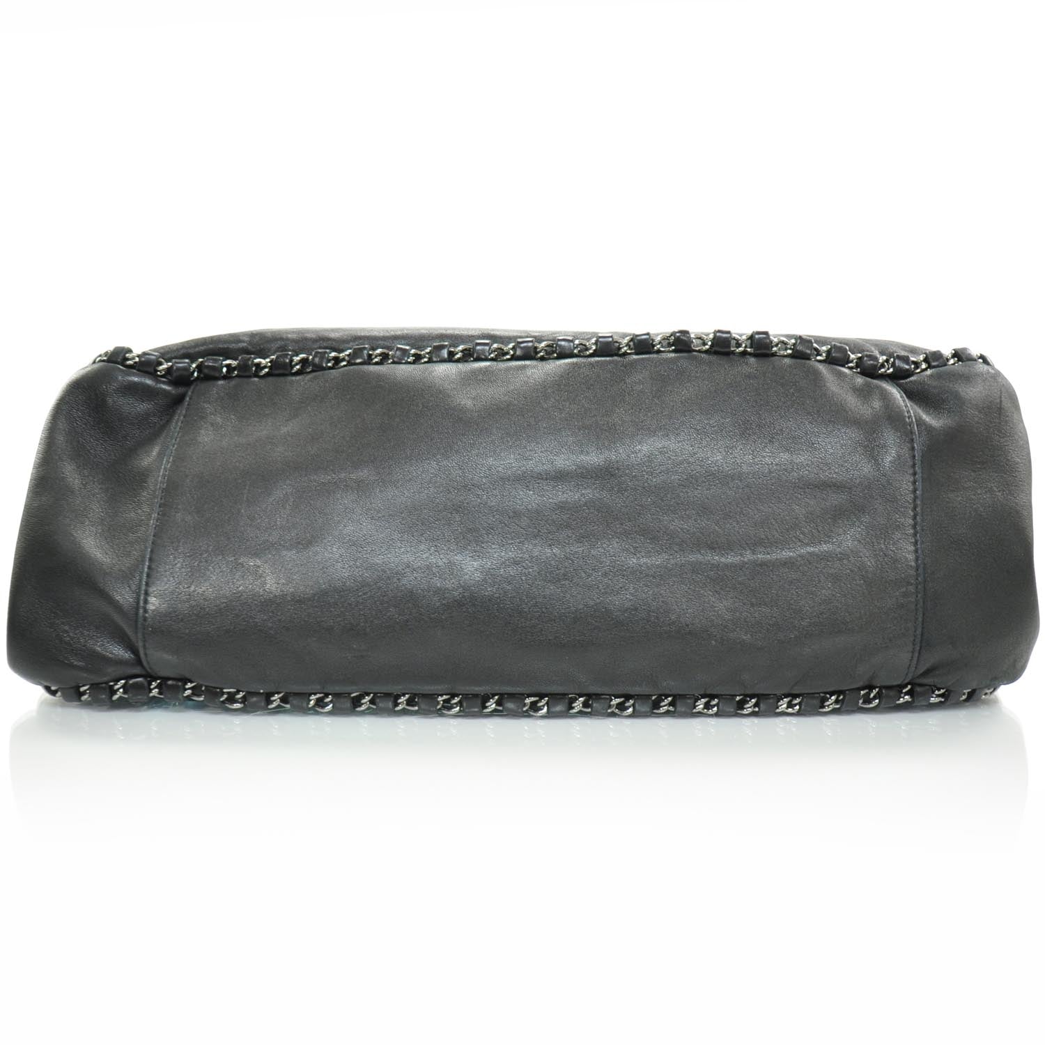 Chanel Leather Chain Hobo Black 5 of 9