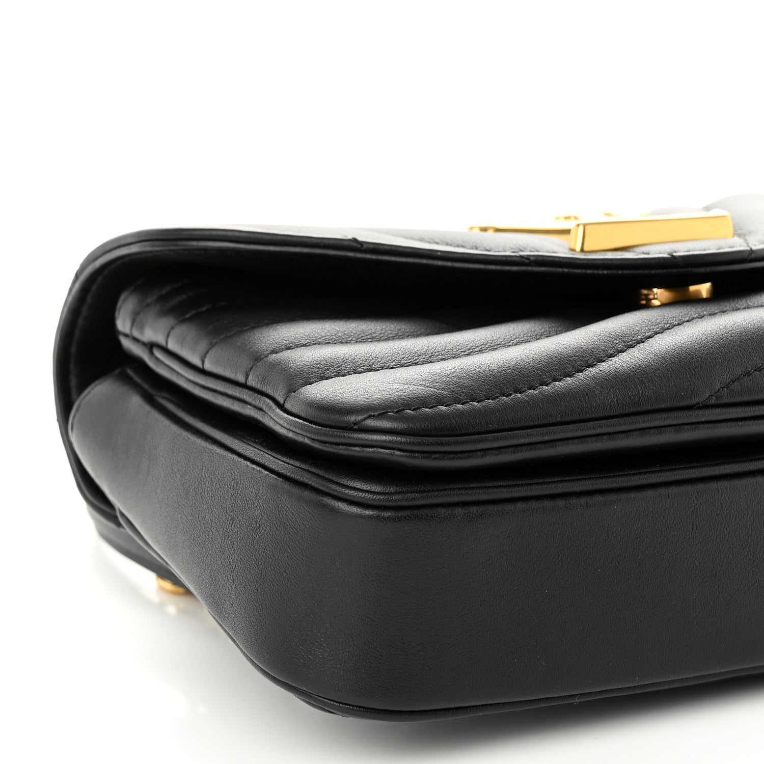 Louis Vuitton Calfskin LV New Wave Chain Bag Black 8 of 10