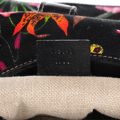 Gucci Canvas Floral Flora Jackie O Hobo Black 7 of 8