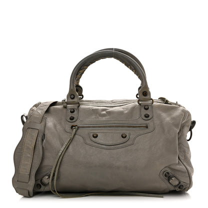 Balenciaga Agneau Classic Hardware Boston Gris Pyrite 1 of 17