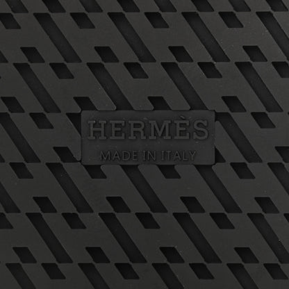Hermes Calfskin Womens Chypre Sandals 37 Black 7 of 9