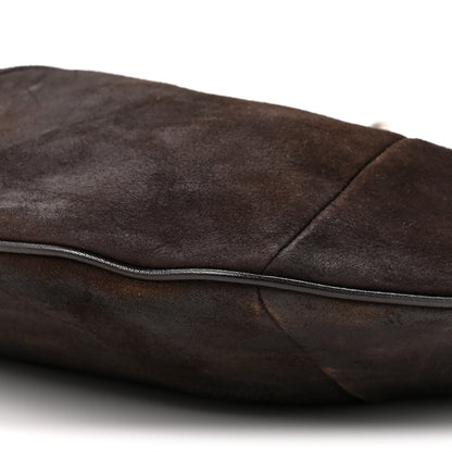 Saint Laurent Suede Mombasa Hobo Brown 9 of 12