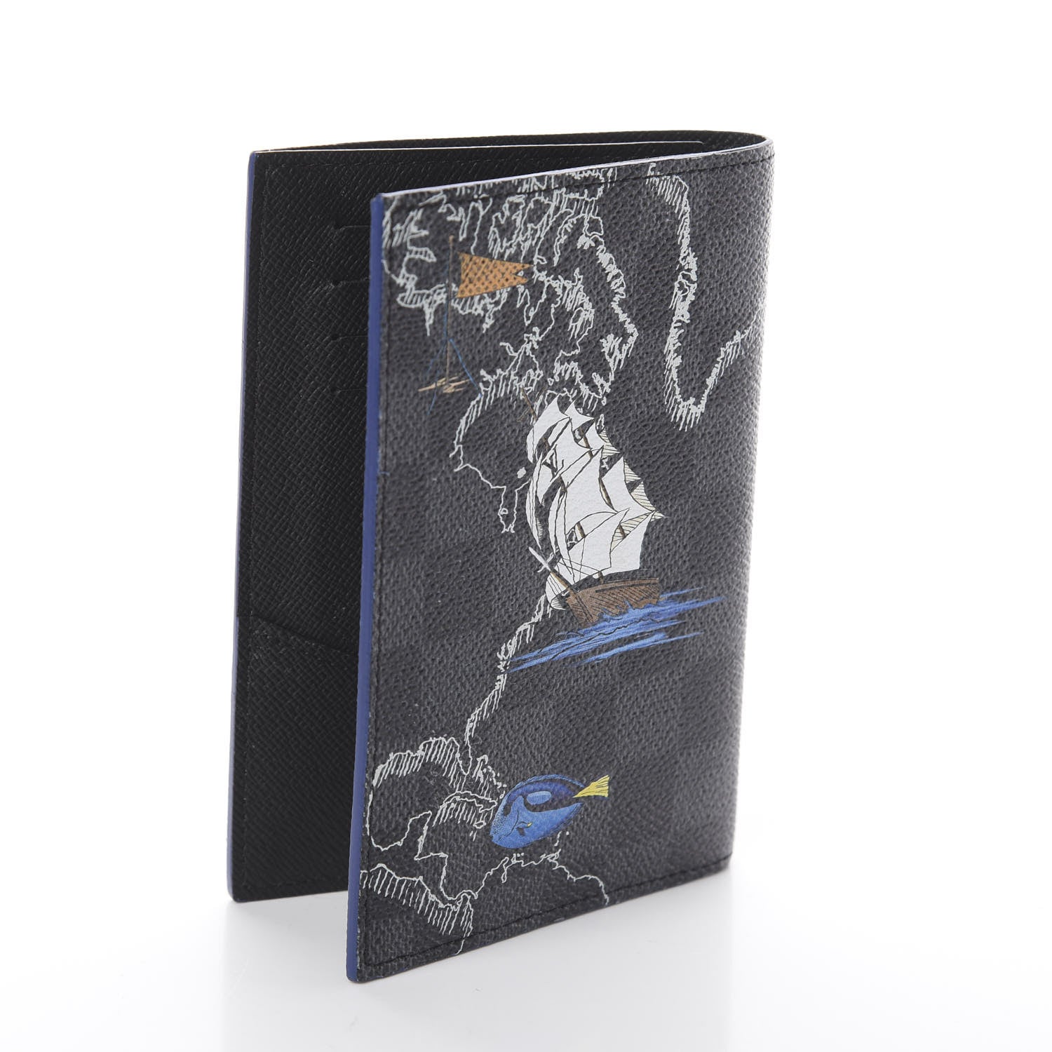 Louis Vuitton Damier Graphite Map Passport Cover 2 of 5