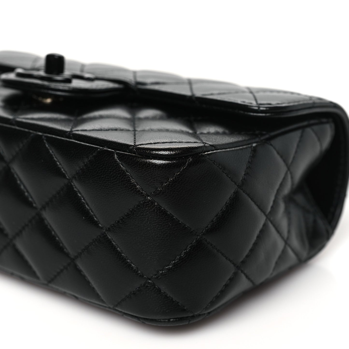 Lambskin Quilted Small Coco Pop Top Handle Flap So Black