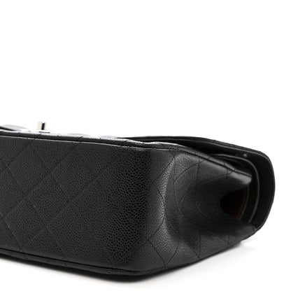 Chanel Caviar Quilted Jumbo Double Flap Black 10 of 11