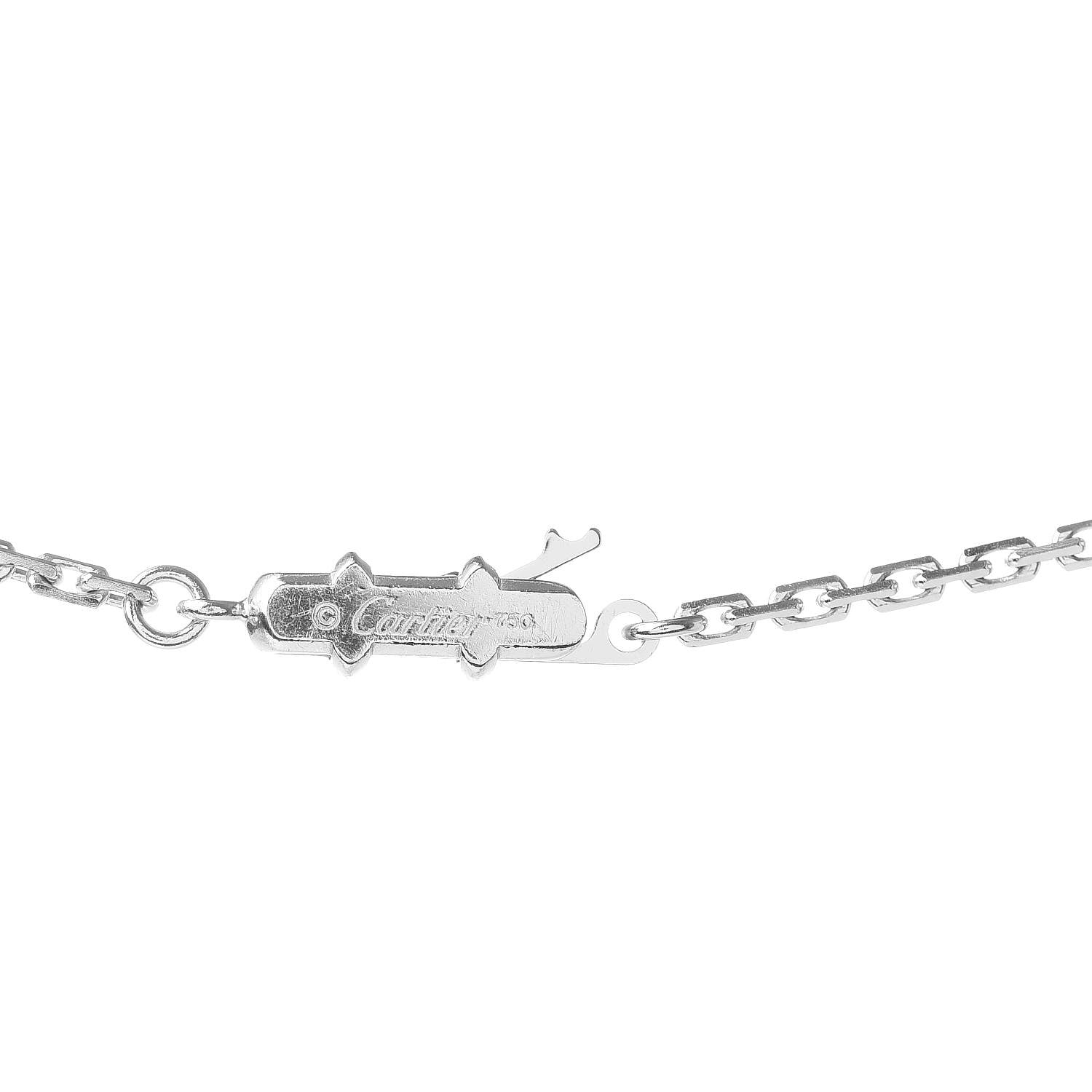Cartier 18K White Gold Chain Necklace 4 of 4