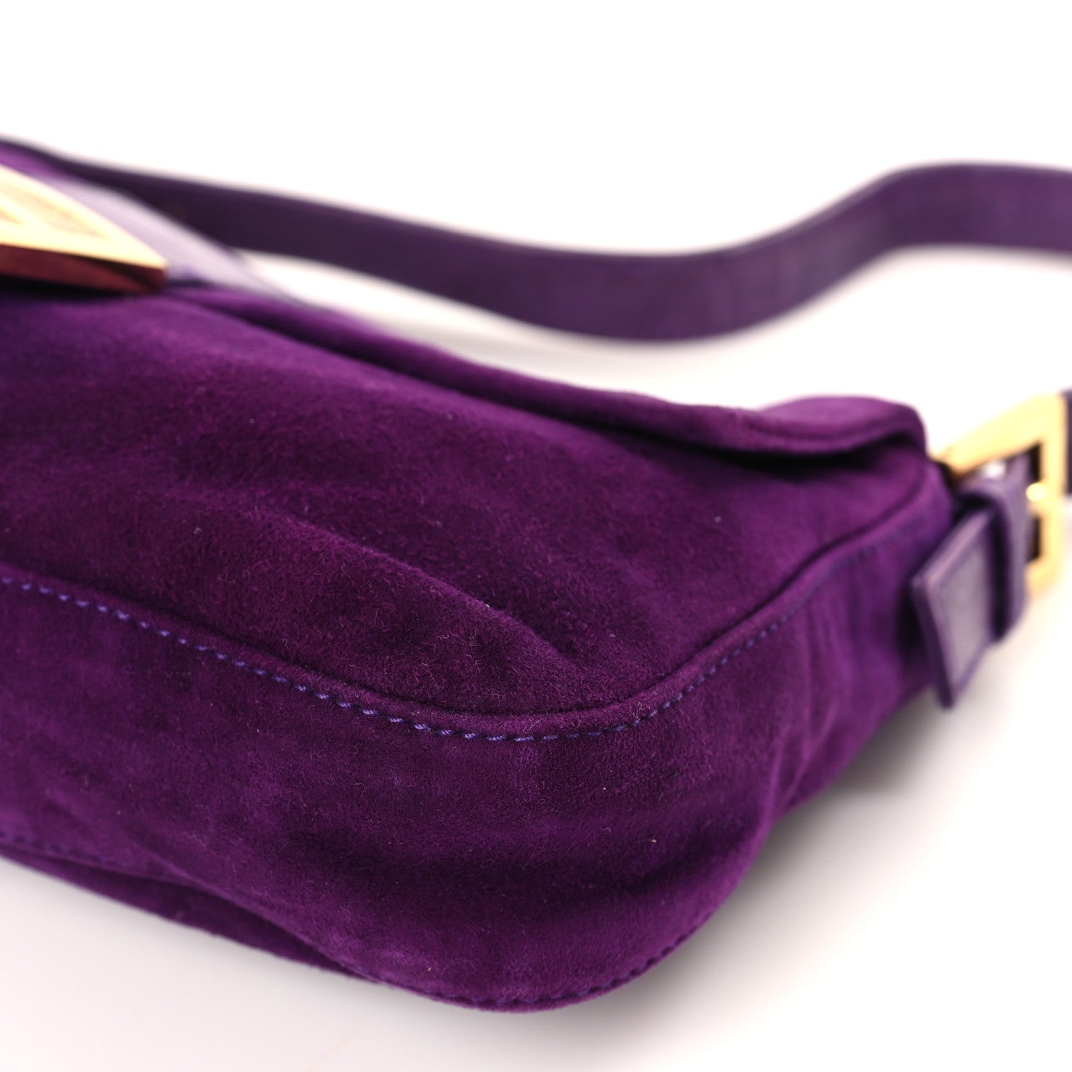 Fendi Suede Baguette Purple 8 of 11