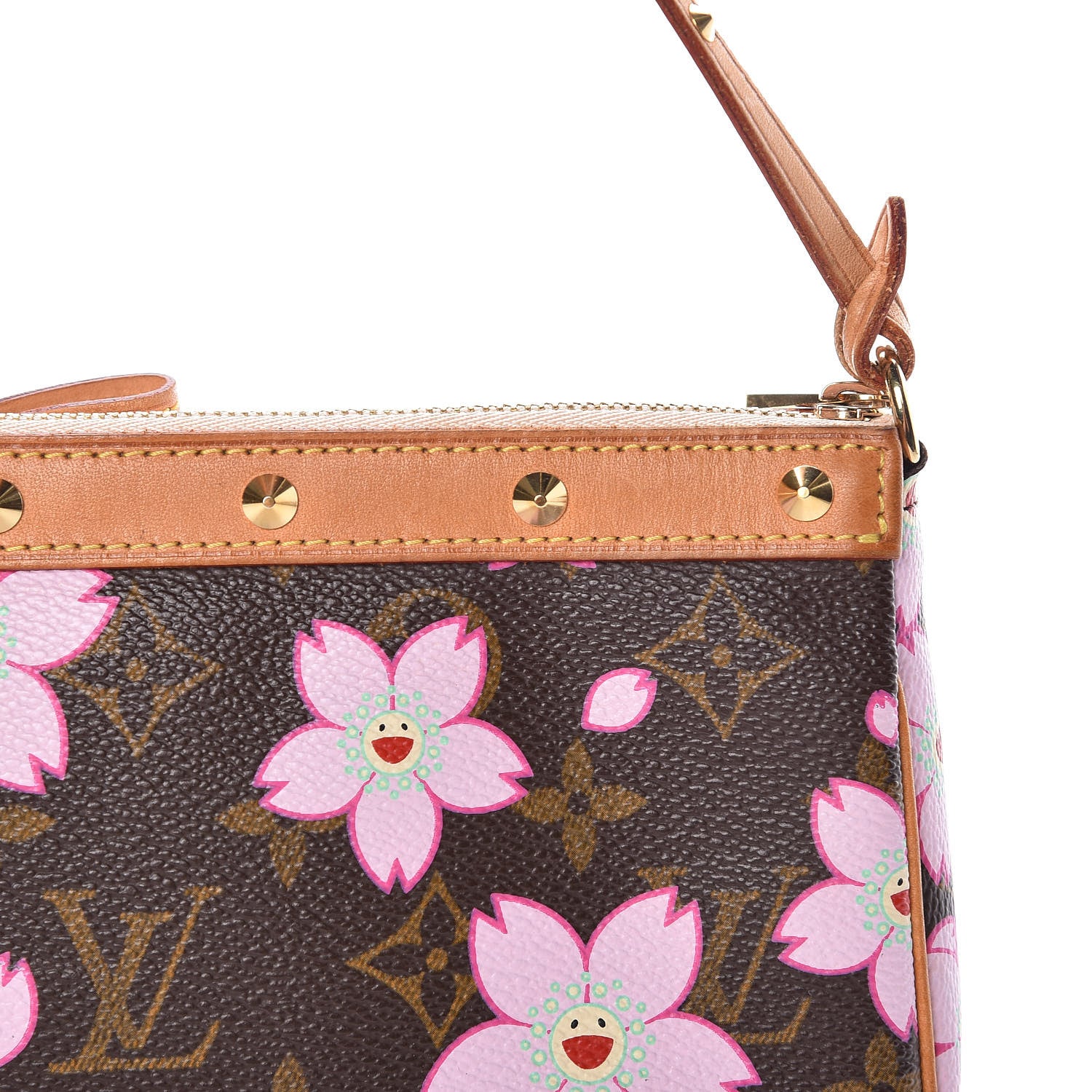 Louis Vuitton Monogram Cherry Blossom Pochette Accessories Brown 10 of 12