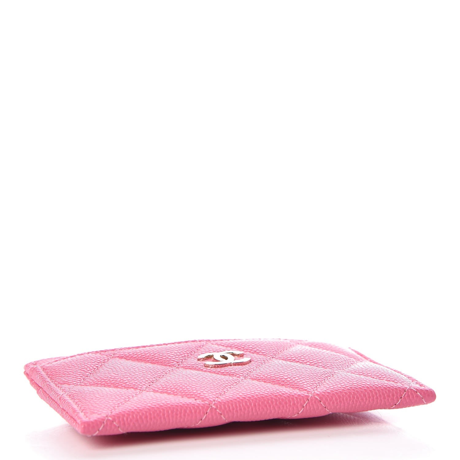 Chanel Caviar Quilted Card Holder Pink 4 of 9