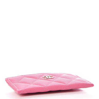 Chanel Caviar Quilted Card Holder Pink 4 of 9